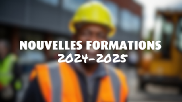 Les nouvelles formations 2024-2025