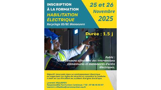 Besoin de renouveler votre Habilitation Électrique ?